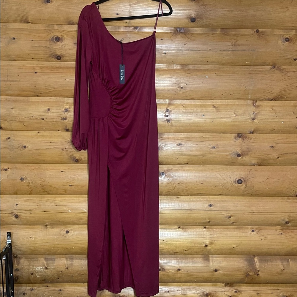 One sleeve maxi dress